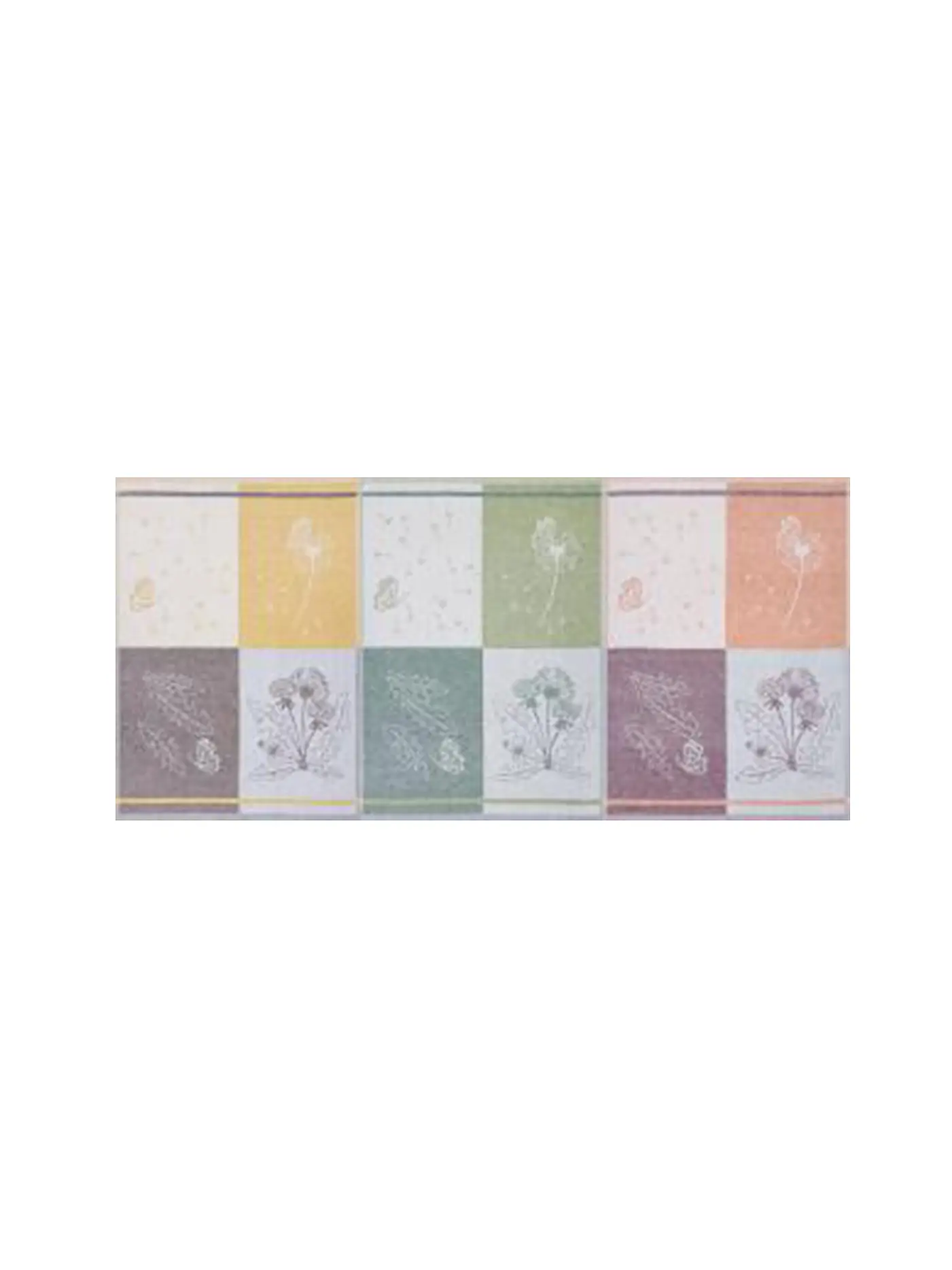 KRACHT | Halbleinen Jacquardtuch 3er Pkg Pusteblume | 